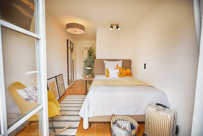 Kleines Eenpersoonskamer individuell gestaltet